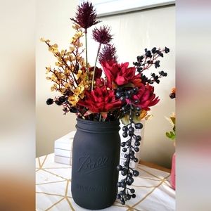 Floral decor mason jar decor
